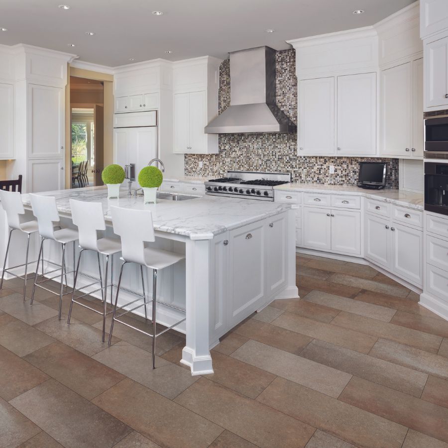 Countertops in a kitchen